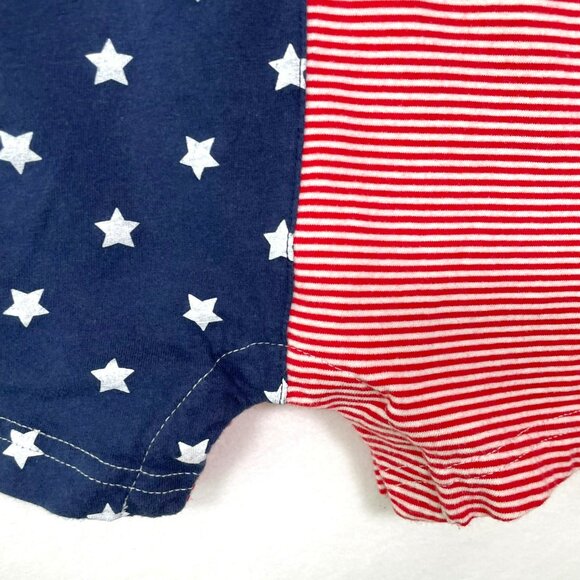 Carter’s Baby Stars and Stripes Sleeveless Romper 6m One Piece USA Patriotic - Picture 3 of 7